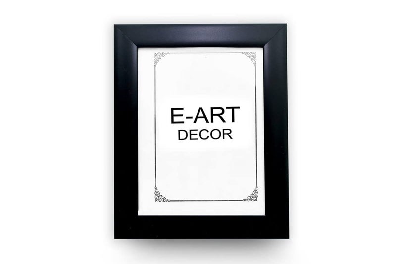 EArt EArt Synthetic Wood Table Top Wall Hanging Photo Frame 10x14 Inch Plain Black  - Image 1
