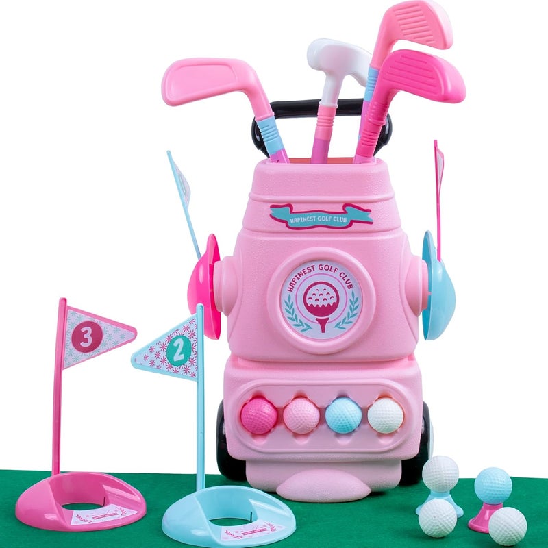 Hapinest Toddler Girl Golf Set, Pink - Image 1