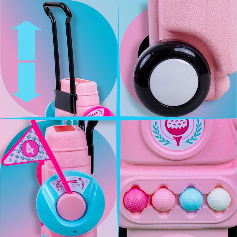 Hapinest Toddler Girl Golf Set, Pink - Image 4