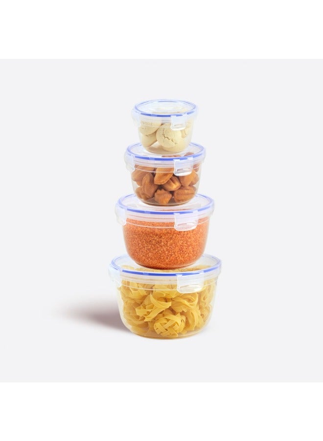 Dunya Plastik Dunia Fresh & Lock Blue toddle 4-Piece Container Set with Airtight Lid - Storage Solution - BPA-Free | Lead-Free - Image 1