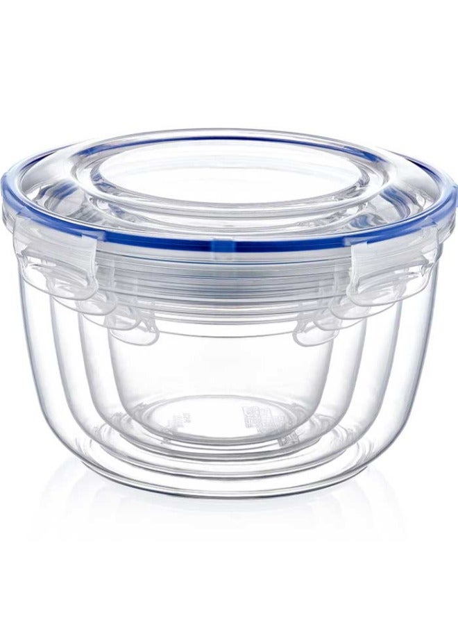 Dunya Plastik Dunia Fresh & Lock Blue toddle 4-Piece Container Set with Airtight Lid - Storage Solution - BPA-Free | Lead-Free - Image 5