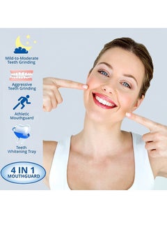 Glory Smile 8 Pcs 2 Sizes Mouth Guard for Clenching Teeth at Night Upgraded Mouth Guard for Teeth Grinding Moldable Mouth Guard Stops Bruxism and Teeth Grinding with Two Travel Cases Dental Night Guards  - Image 3