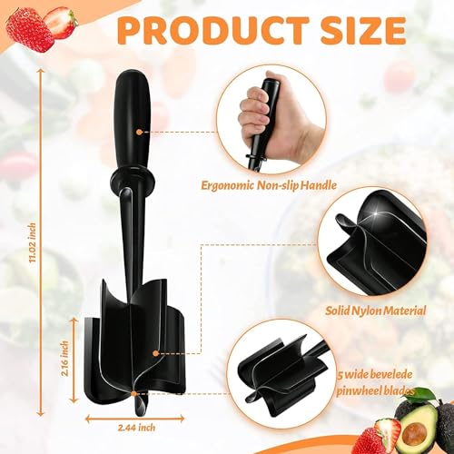 Jubilant Potato Masher, Meat Chopper-Professional Multifunctional Heat Resistant Nylon Ground Beef Smasher Kitchen Tools and Gadgets, Safe for Non-Stick Cookware - Image 2