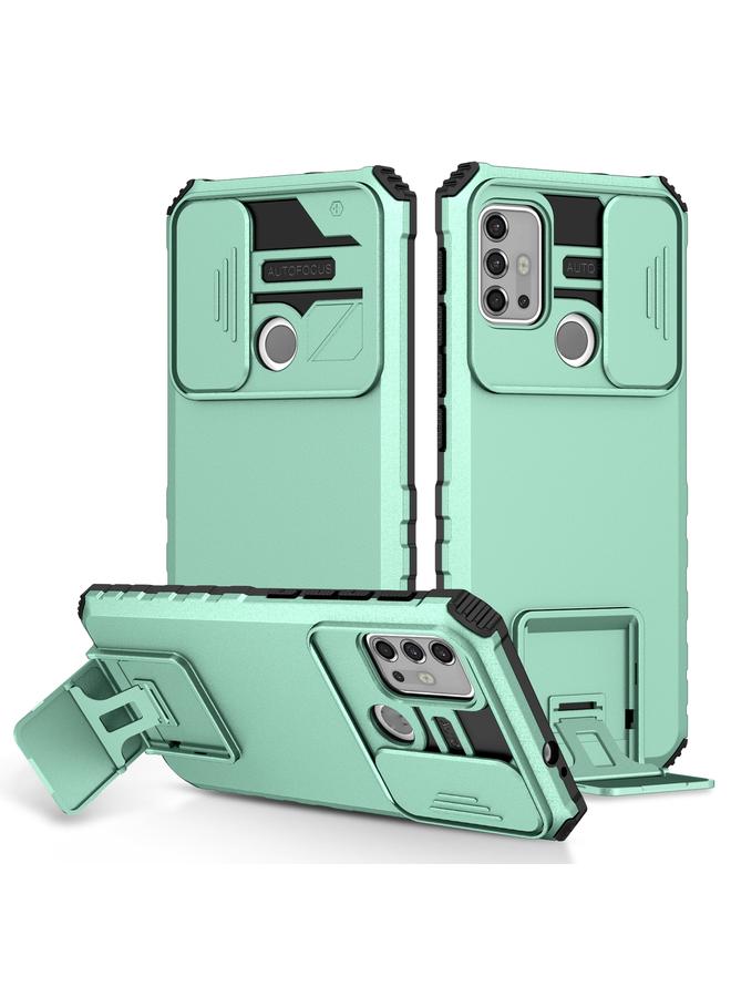 اس-توب جراب لهاتف Motorola Moto G30 / G10، جراب هاتف مجسم مزود بحامل منزلق وكاميرا - Image 1