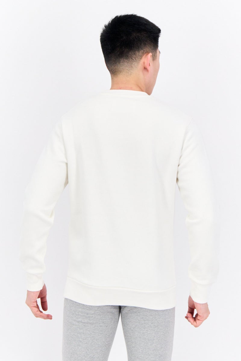 Champion Men Sportswear Fit Long Sleeve Outdoor Sweatshirts, Ivory  - Image 3