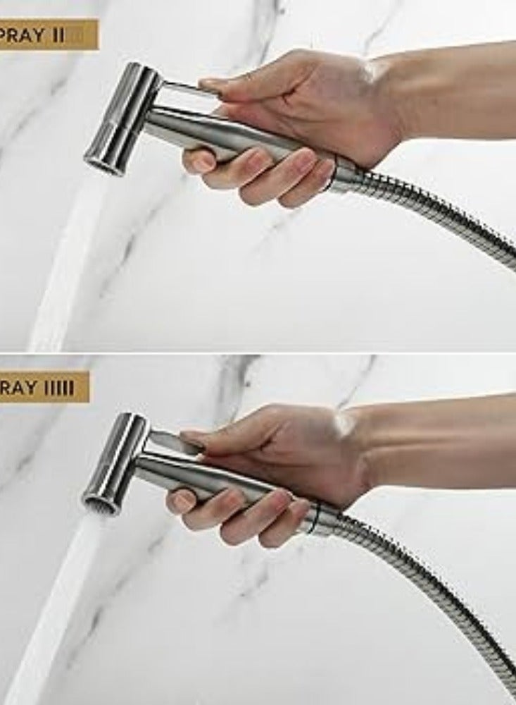 KNP KNP Luxury Shattaf Set Brass is an elegant and functional bathroom accessory designed for personal hygiene and comfort.  - Image 2