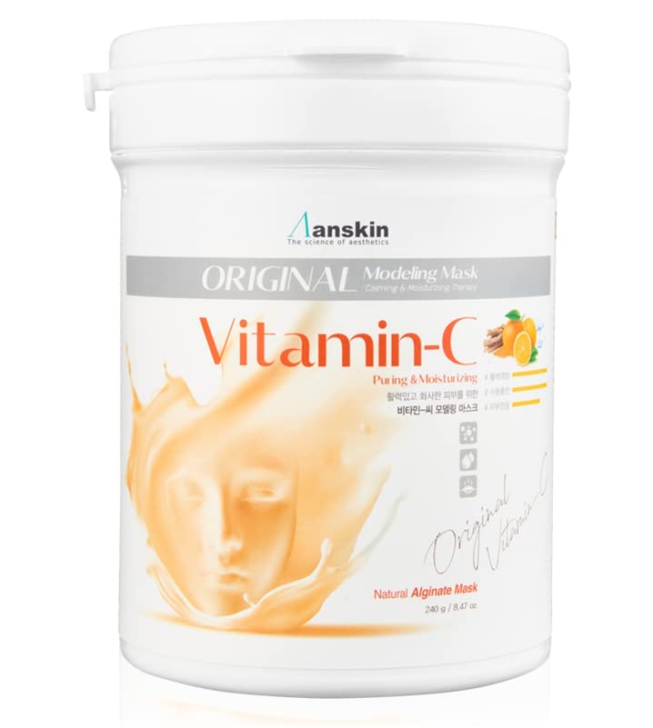 ZEESOON Anskin Vitamin C Modeling Mask Powder Pack Puring & Moisturizing (240g 8.46oz) Skin & Pore Treatment - Image 1