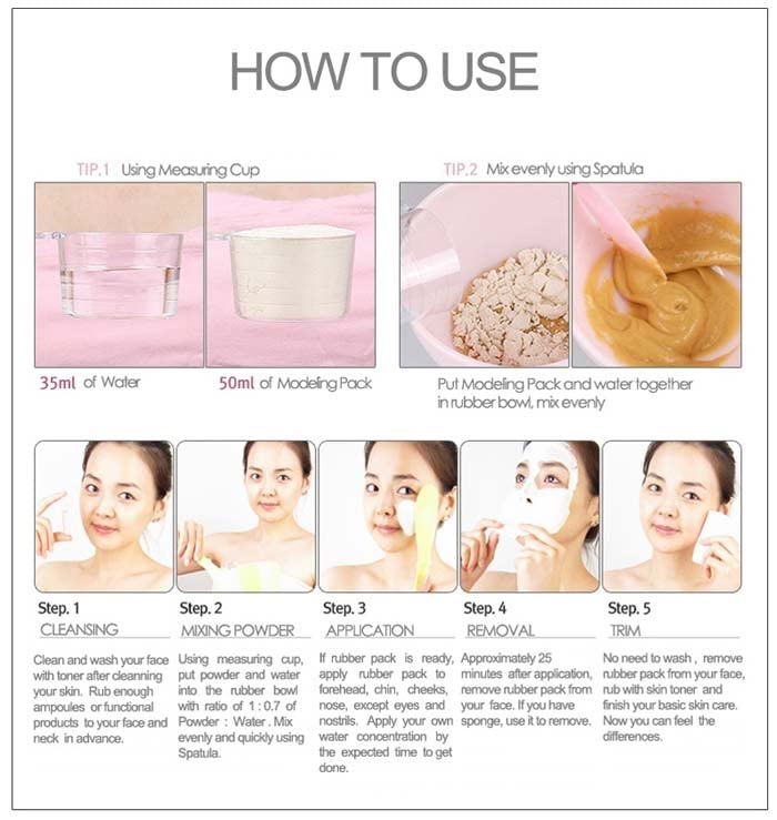 ZEESOON Anskin Vitamin C Modeling Mask Powder Pack Puring & Moisturizing (240g 8.46oz) Skin & Pore Treatment - Image 2