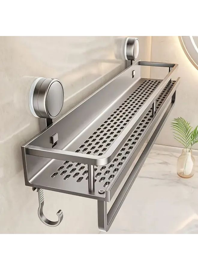 Heavy Duty Rust Resistant Storage Rack Gray Suction Cup No Drilling Required - Image 4