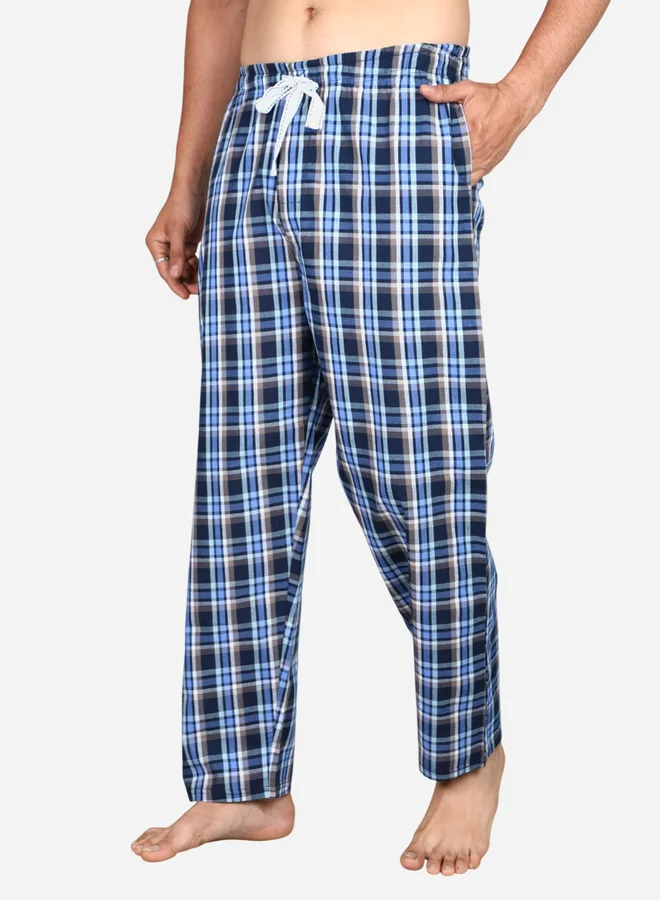 victor and jane Victor and Jane Solid Short Sleeve T-Shirt and Checked Pyjama Set