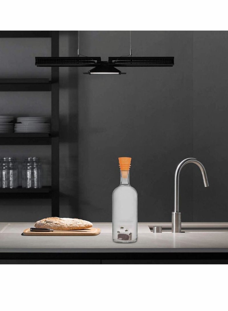 KASTWAVE مصائد ذباب الفاكهة، 8 قطع مصائد ذباب قابلة لإعادة الاستخدام، مصيدة ذباب منزلية داخلية، حماية النبات، لذباب الفاكهة، والبعوض، والذباب الأبيض، والمن، والعثة، استخدام غير سام، صديق للبيئة، للنباتات الداخلية في المطبخ - Image 4