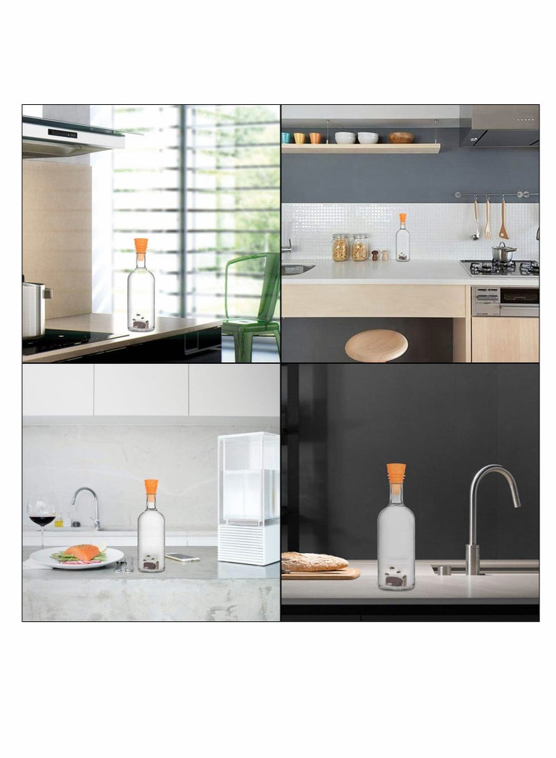 KASTWAVE مصائد ذباب الفاكهة، 8 قطع مصائد ذباب قابلة لإعادة الاستخدام، مصيدة ذباب منزلية داخلية، حماية النبات، لذباب الفاكهة، والبعوض، والذباب الأبيض، والمن، والعثة، استخدام غير سام، صديق للبيئة، للنباتات الداخلية في المطبخ - Image 5