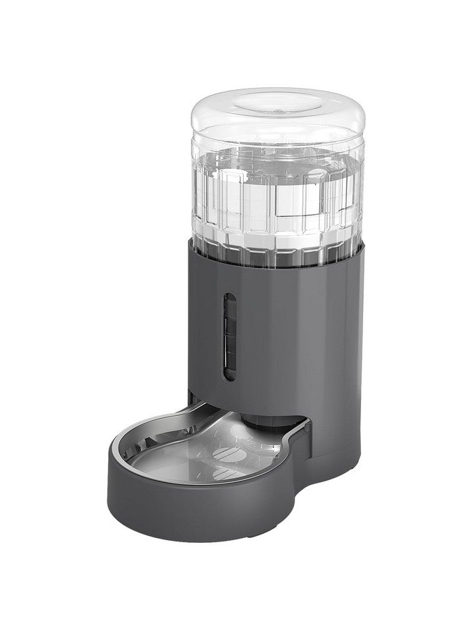 JUNSPOW Cat Water Dispenser and Stainless Steel Bowl, Automatic Gravity Water Dispenser for Cats or Small Medium Size Dogs, Large Capacity, Easy to Clean and Safe for Pets - Image 1