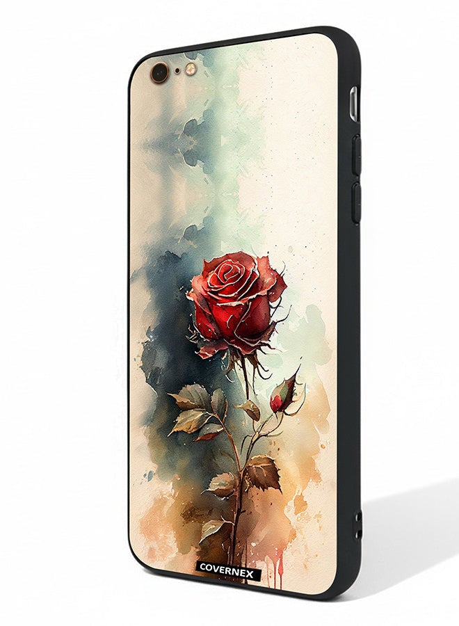 Covernex Apple iPhone 6s Plus Protective Case Cover Printed Featuring Ethereal Watercolor Rose - Image 1