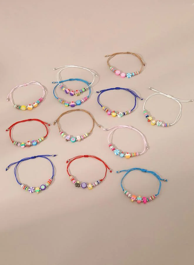 Take Two Take Two 12pcs Dessert Theme Decor Bracelet Set