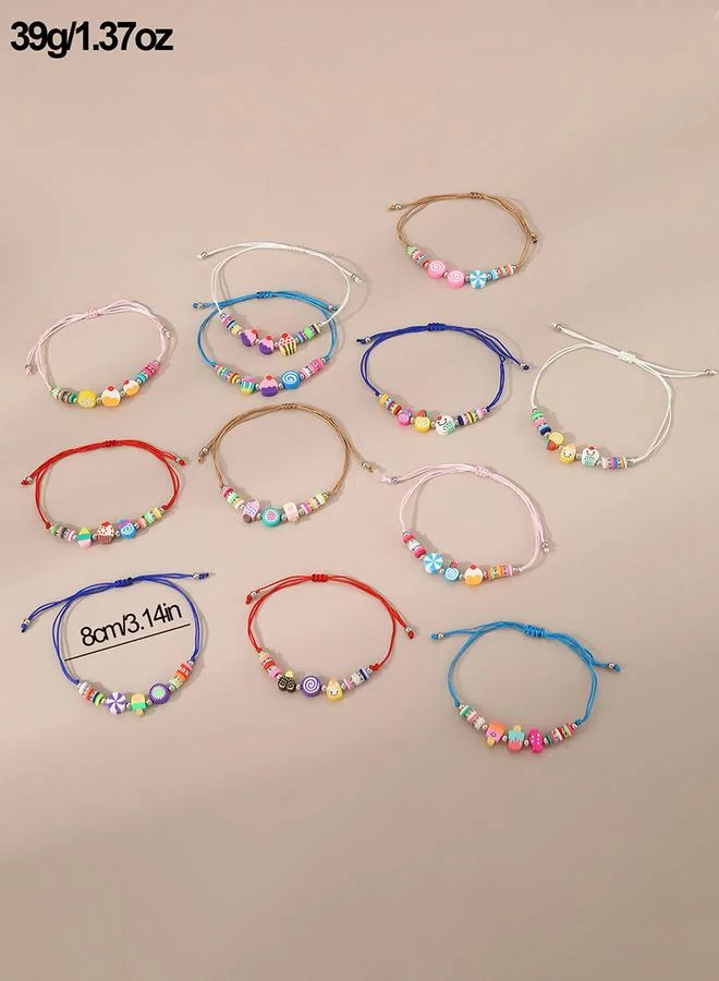 Take Two  Take Two 12pcs Dessert Theme Decor Bracelet Set for Women | Best Price UAE