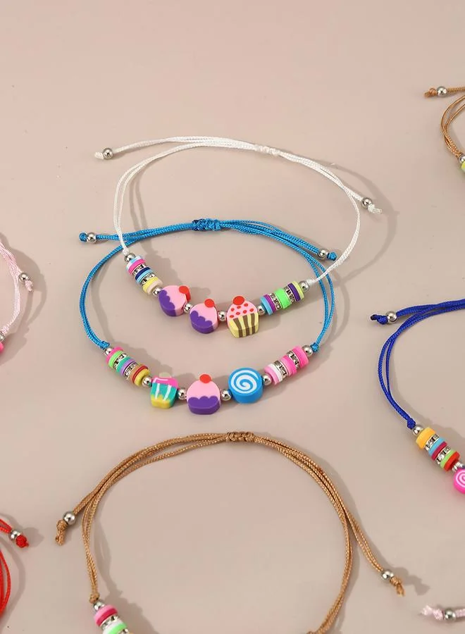 Take Two  Take Two 12pcs Dessert Theme Decor Bracelet Set for Women | Best Price UAE