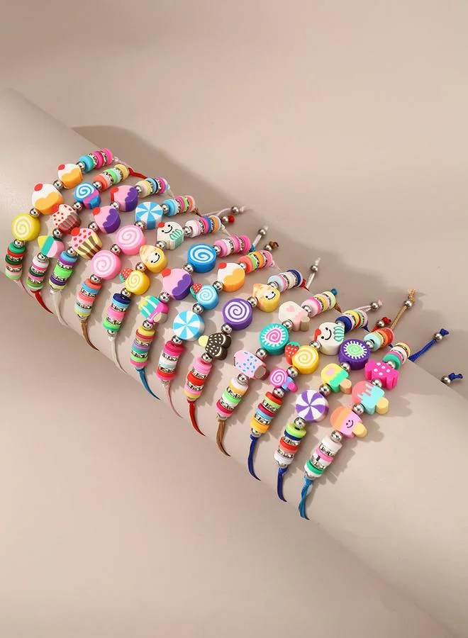 Take Two Take Two 12pcs Dessert Theme Decor Bracelet Set