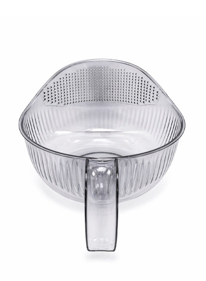 Multi-Purpose Rice Washing & Straining Bowl with Handle - Image 2