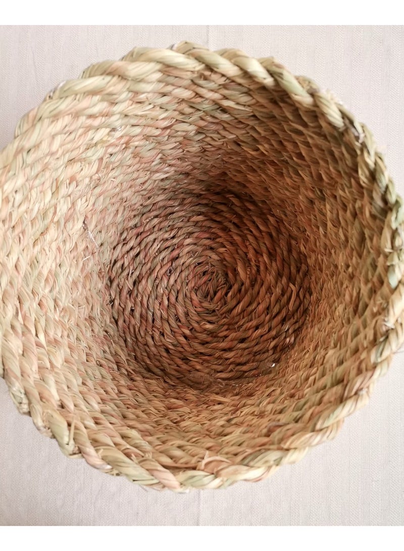 Boho decore /Halfa plant pot 25 cm - Image 5