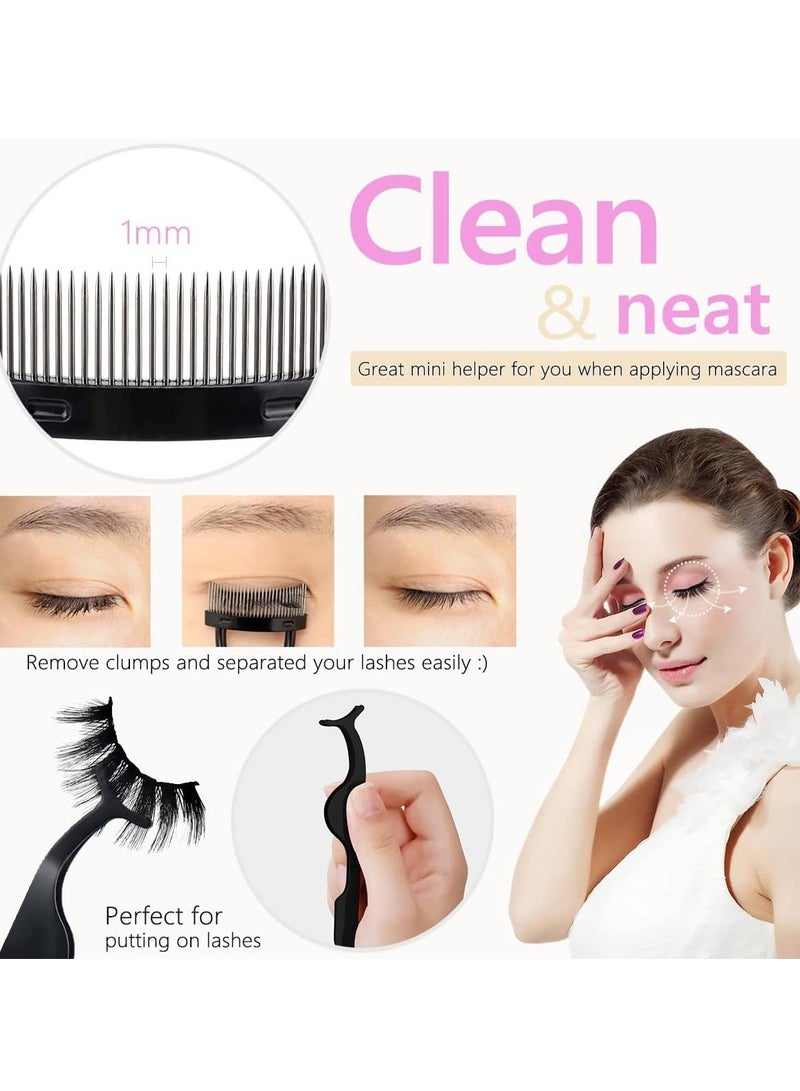 رمش تجعيد الشعر فرشاة مجموعة , مناسبة لأنّ نساء , مع رمش تجعيد الشعر إمالة الرأس مشط الرموش الرموش فرشاة الفاصل تمديد ملقط مائل الحاجب - Image 2