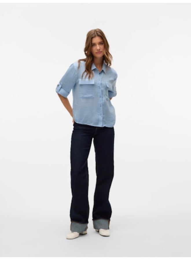 VERO MODA VERO MODA Womens Fabiana 3/4 Shirt  - Image 3