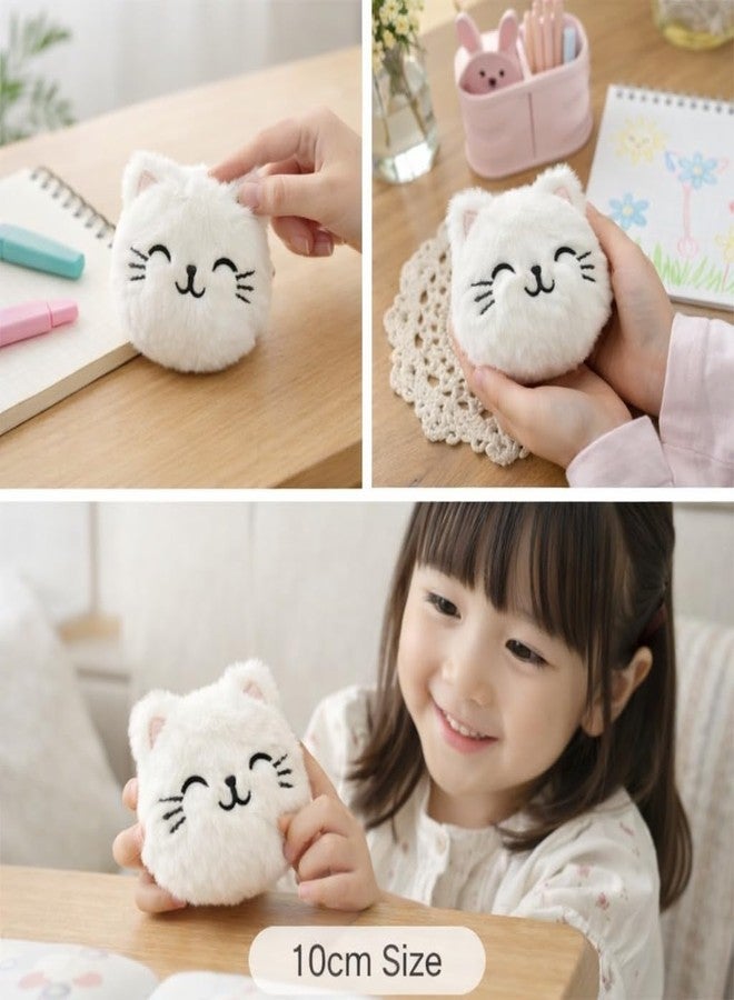 JAZLOG Cute Cat Curtain Tieback Soft Plush | Decorative Cartoon Curtain Holder 10 cm | Elastic Tie Back for Kids Bedroom, Nursery & Living Room | Set of 2 - Image 4