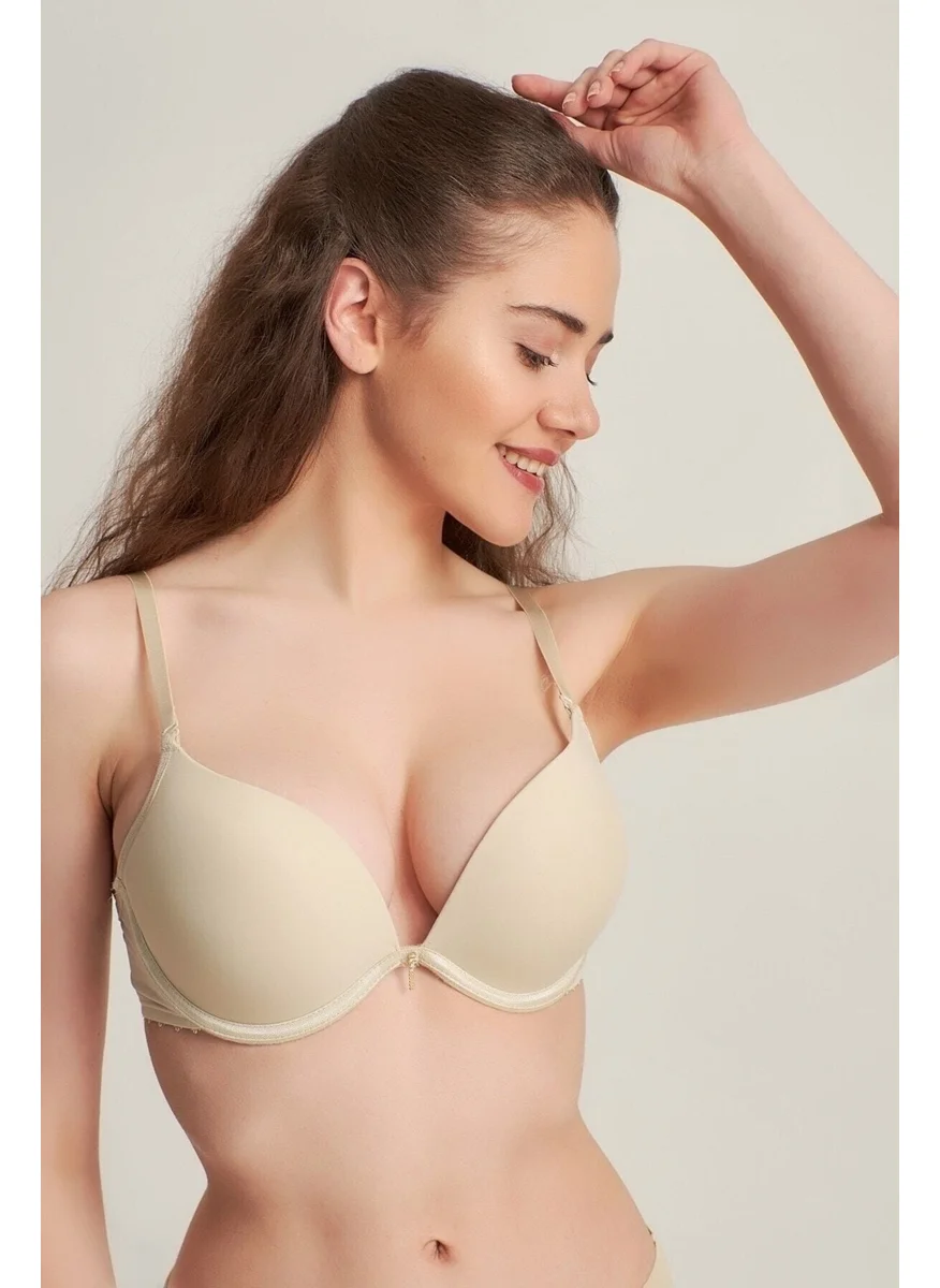 Katmirra Women's Black Padded Push-Up Bra