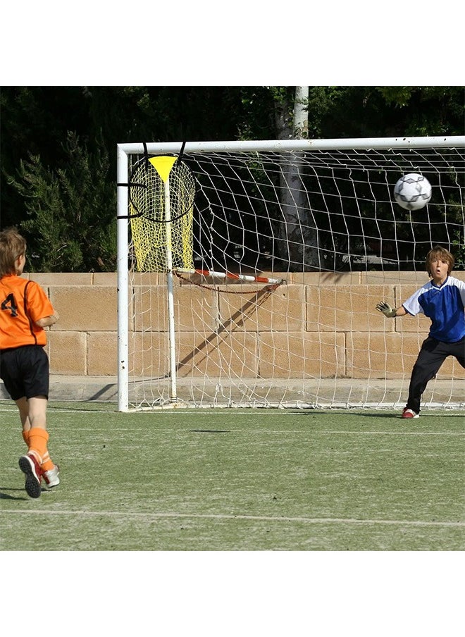 Generic - Soccer Top Bin, Soccer Target Goal, Soccer Ball Target with Highlighted, Scoring Zones Corner Shooting, Soccer Goal Target Net for Shooting Accuracy Training Practice Equipment Trainer Gifts - Image 1