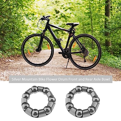 SING F LTD 2PCS Front Axle Cups for 5/16 Front Hub & 2PCS Rear Axle Cups for 3/8 Rear Hub Mountain Bike Bicycle Accessories with 2 Front & 2 Rear Hub Bearings - Image 2