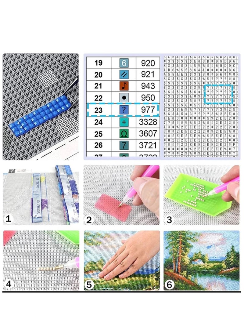 STRATEG DIY 5D Round Diamond Painting Craft Kits Multicolor - Image 4