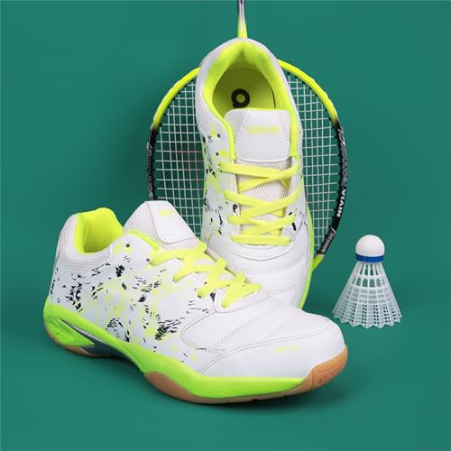 Aivin Breeze Men’s Badminton Shoes (Non-Marking) I Lightweight & Durable Indoor Sports Shoes for Squash, Table Tennis White - Image 2