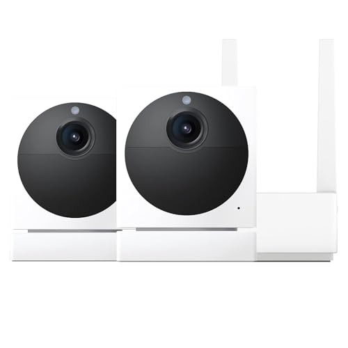 Wyze Lifestyle Wyze Lifestyle Cam Outdoor Starter Bundle Camera Base 1080p Wireless Home Security Camera IP65 Rated Color Night Vision Audio Compatible With Alexa Google