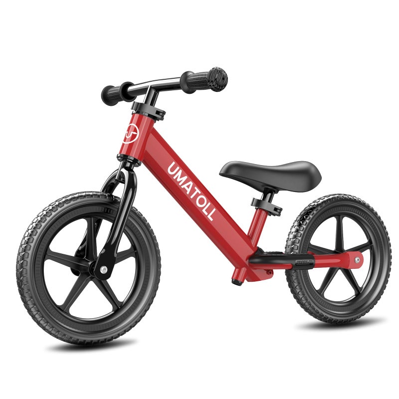 Umatoll Toddler Balance Bike for 2-5 Year Old, Adjustable Kids Toy Bicycle, Gift for Ages 2-3 Girls Boys (Red) - Image 1