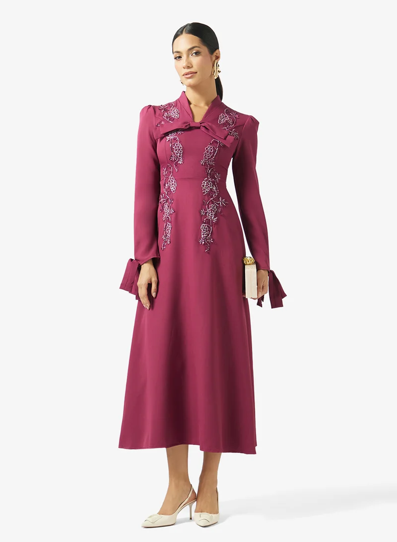 Khizana  Embroidered A-line Dress for Women | Best Price UAE