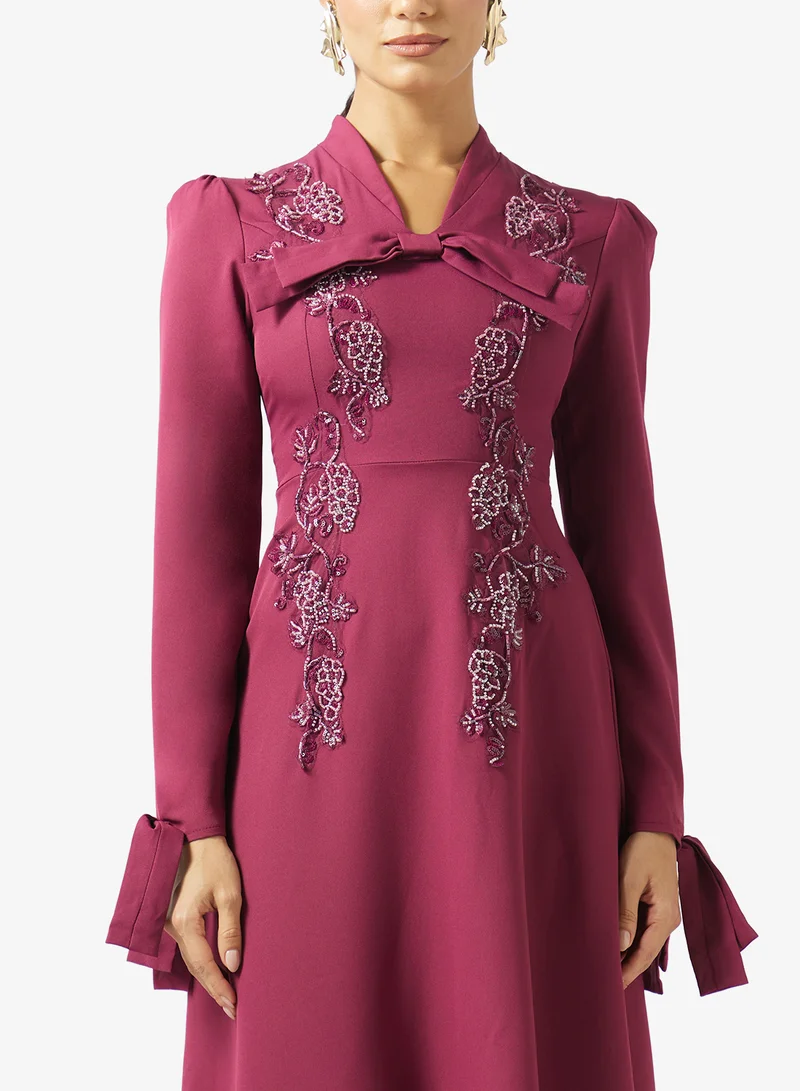 Khizana  Embroidered A-line Dress for Women | Best Price UAE