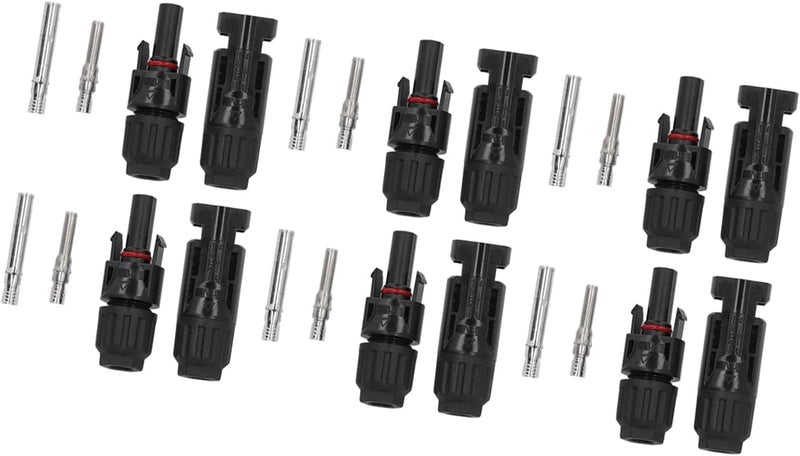 Solar Panel Connector 10 Pairs, IP67 DC1000V 30A Photovoltaic Cable Connector with Crimp Terminals, Male Female for PV Arrays - Image 4