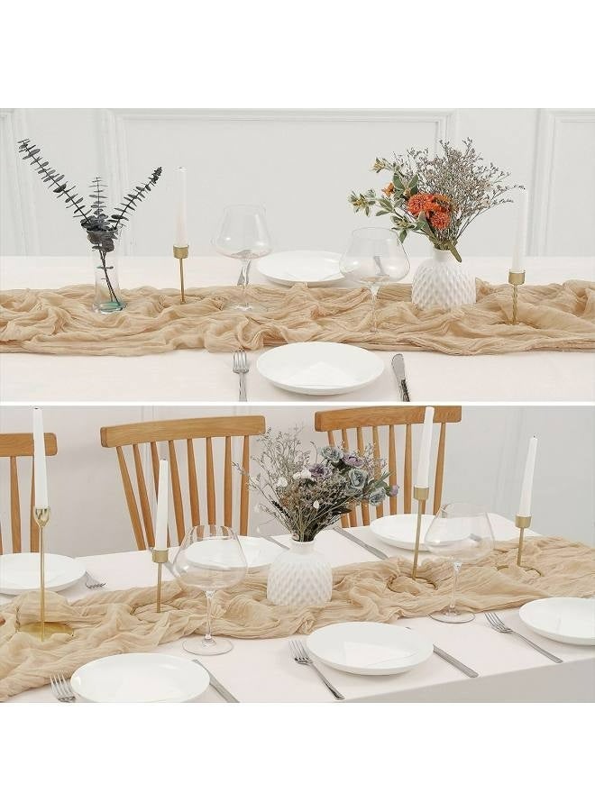 Translucent Table Runner Chessian Tablecloth for Wedding Reception Bridal Shower Party Decoration Table Centerpiece 90*300CM - Image 5