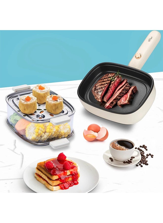 Bear - Rapid Egg Cooker - Egg Boiler with 12 Egg Capacity - Non-Stick Frying Pan - Multifunctional Cookware - 500W - Image 1