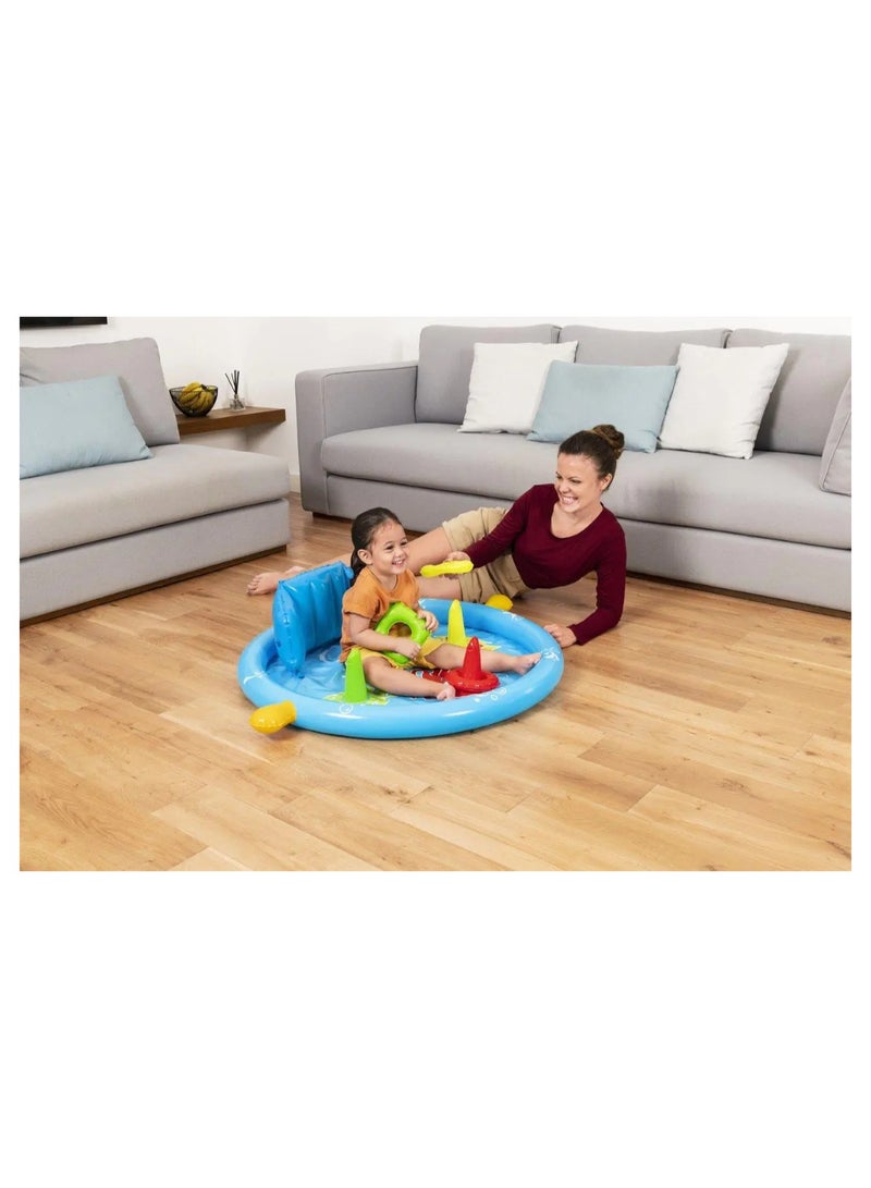 بست واي Bestway - Lil' SeaShapes Paddling Pool with Sun Canopy - 52568 - Image 4