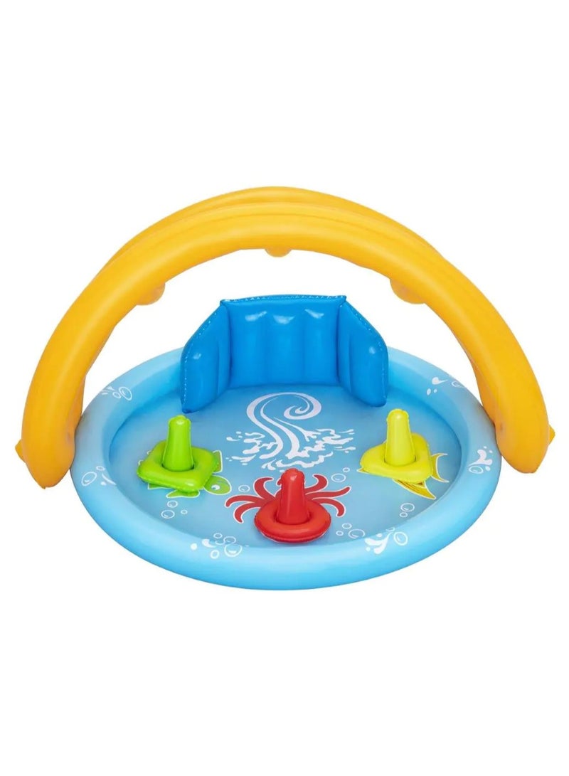 بست واي Bestway - Lil' SeaShapes Paddling Pool with Sun Canopy - 52568 - Image 2