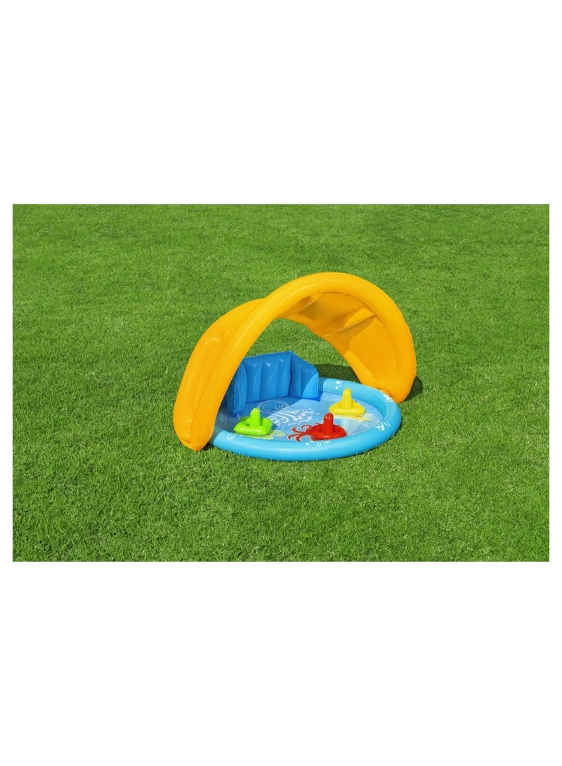 بست واي Bestway - Lil' SeaShapes Paddling Pool with Sun Canopy - 52568 - Image 5