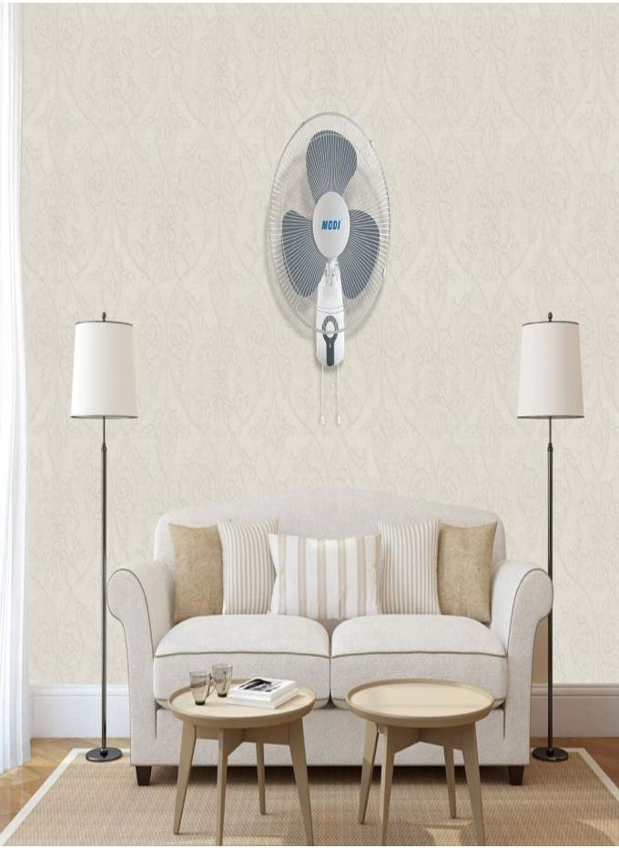 MODI - 3 Speed Wall Fan 45w White 2 Set - Image 1