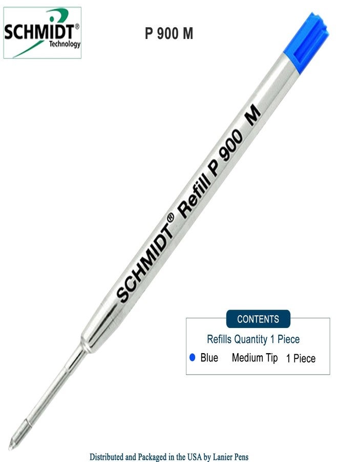 Lanier Pens Schmidt P900 Parker Style Ballpoint Pen Refill - Blue Ink (Medium Tip 0.7mm) - Image 2