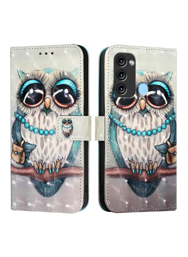 اس-توب جراب لهاتف Itel S17 / Vision 3، جراب جلدي أفقي قابل للطي برسومات ثلاثية الأبعاد - Image 2