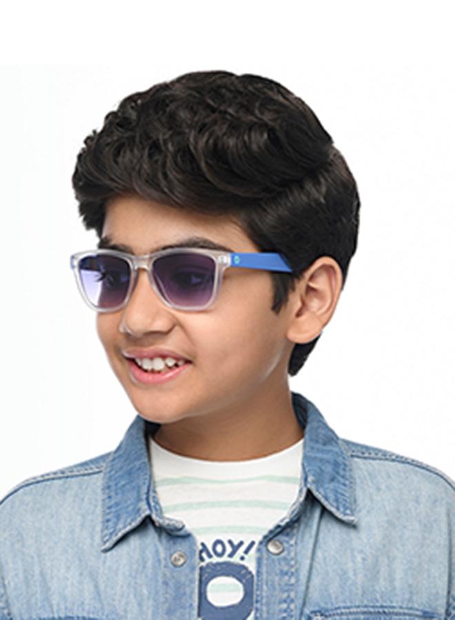 هوبر نظارات شمسية مستطيلة للأطفال من لينسكارت مجموعة ممفيس بإطار كامل للأولاد والبنات - Image 3