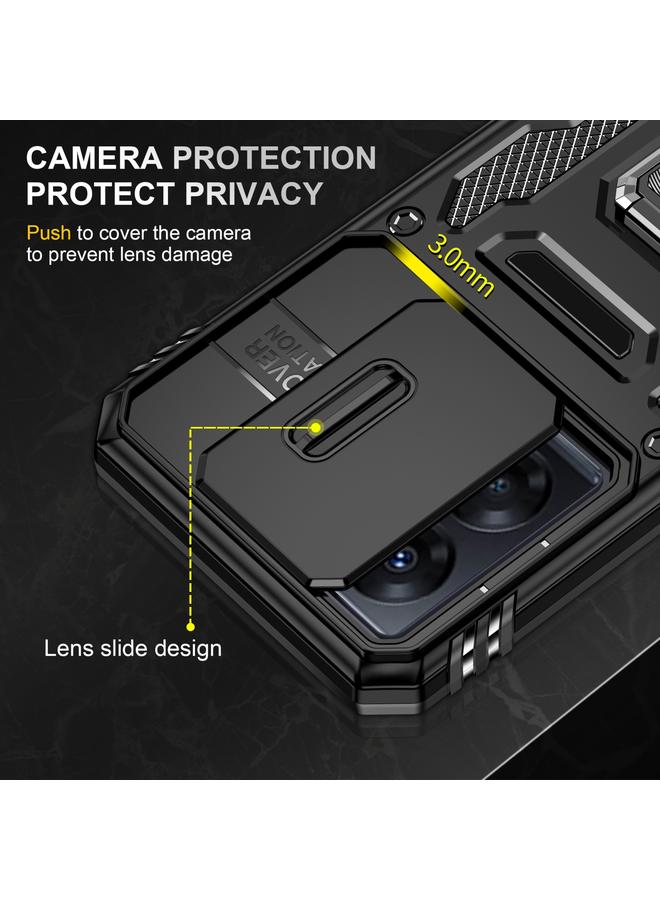 اس-توب جراب لهاتف OPPO A57 4G Armor PC + جراب هاتف TPU Camera Shield - Image 5