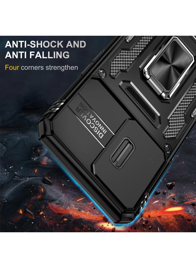 اس-توب جراب لهاتف OPPO A57 4G Armor PC + جراب هاتف TPU Camera Shield - Image 2