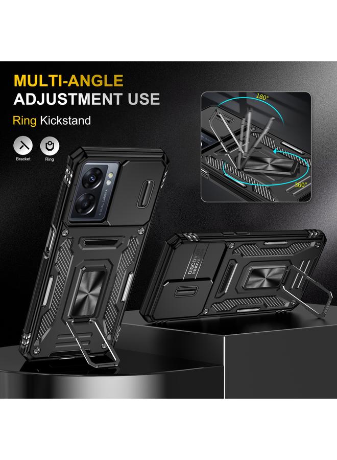 اس-توب جراب لهاتف OPPO A57 4G Armor PC + جراب هاتف TPU Camera Shield - Image 4