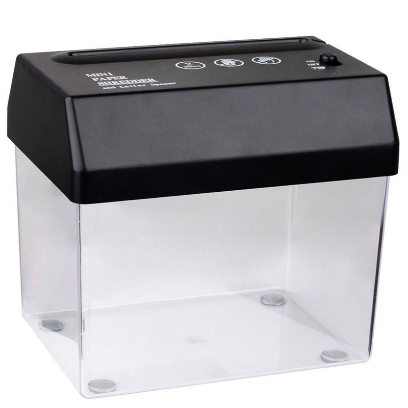 USB mini desktop creative shredder electric A6 shredder high security cross-cut shredder mobile shredder silent small shredder easy to carry the office home mini shredder - Image 1